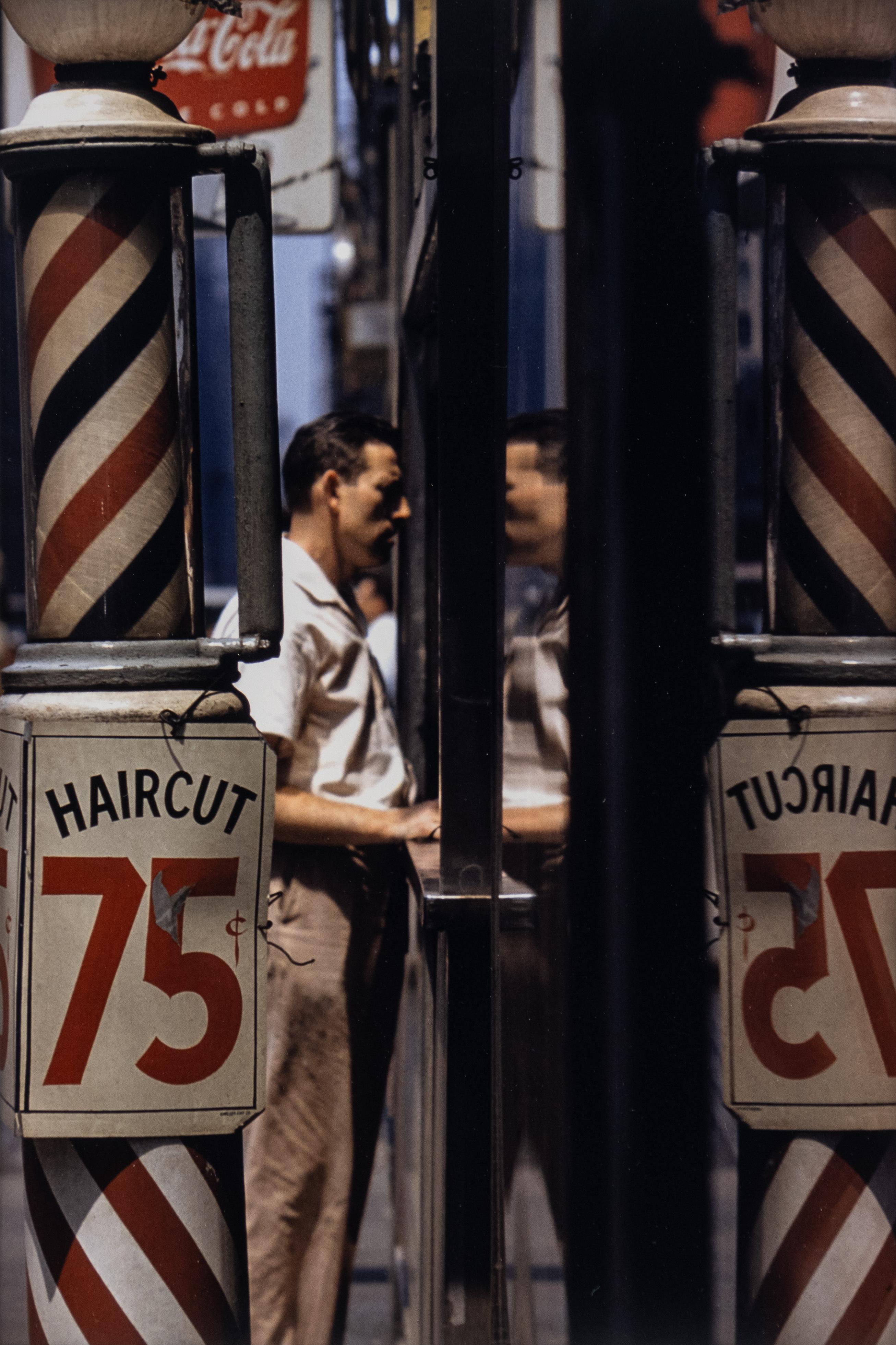 Saul Leiter Color Photograph - Haircut