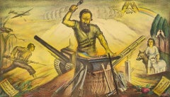 AFTER THE VICTORY, PROPHECY OF ISAIAH, WPA ERA Circa 1930s