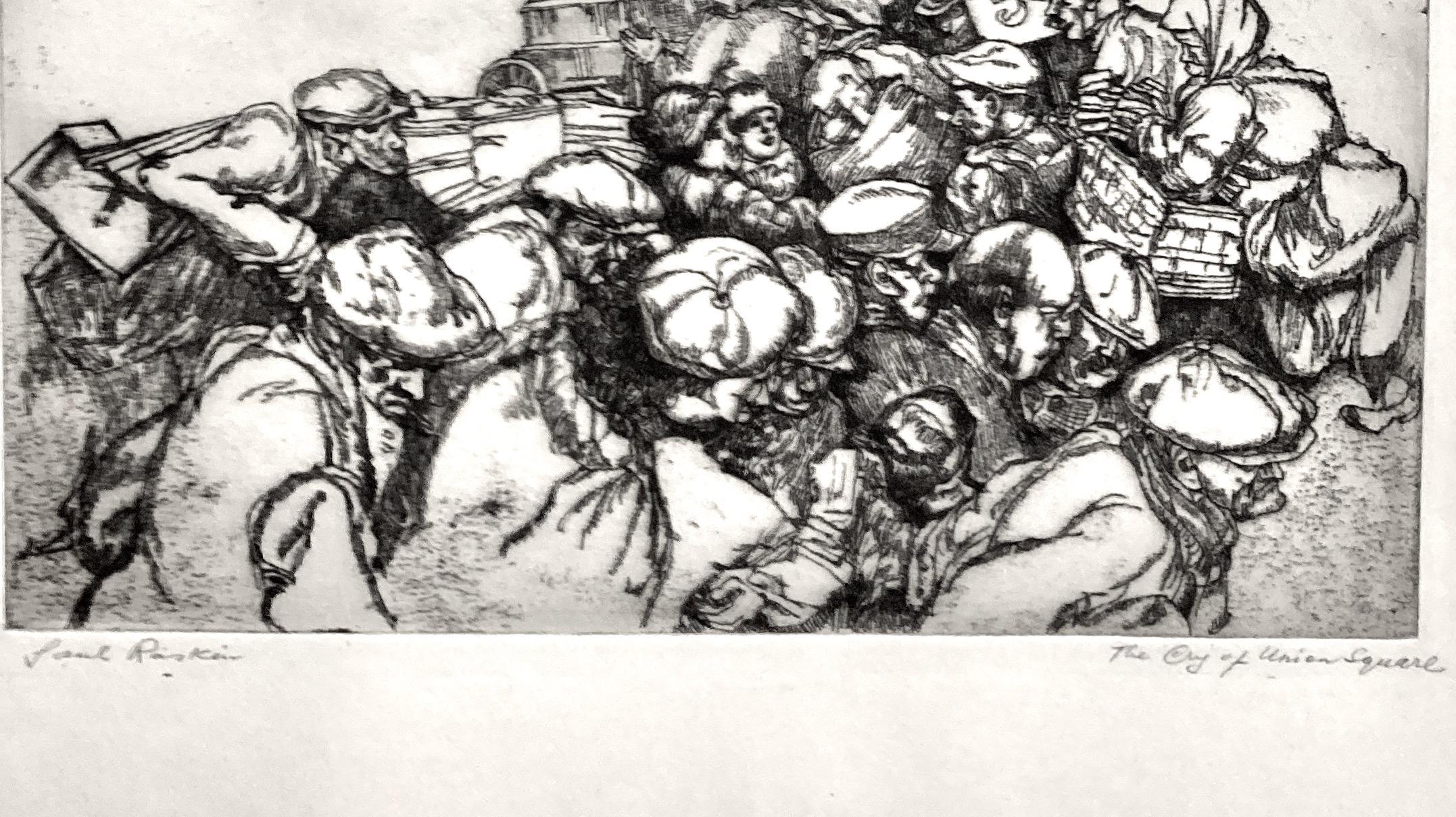 Saul Raskin, The Cry of Union Square, about 1935 For Sale 2