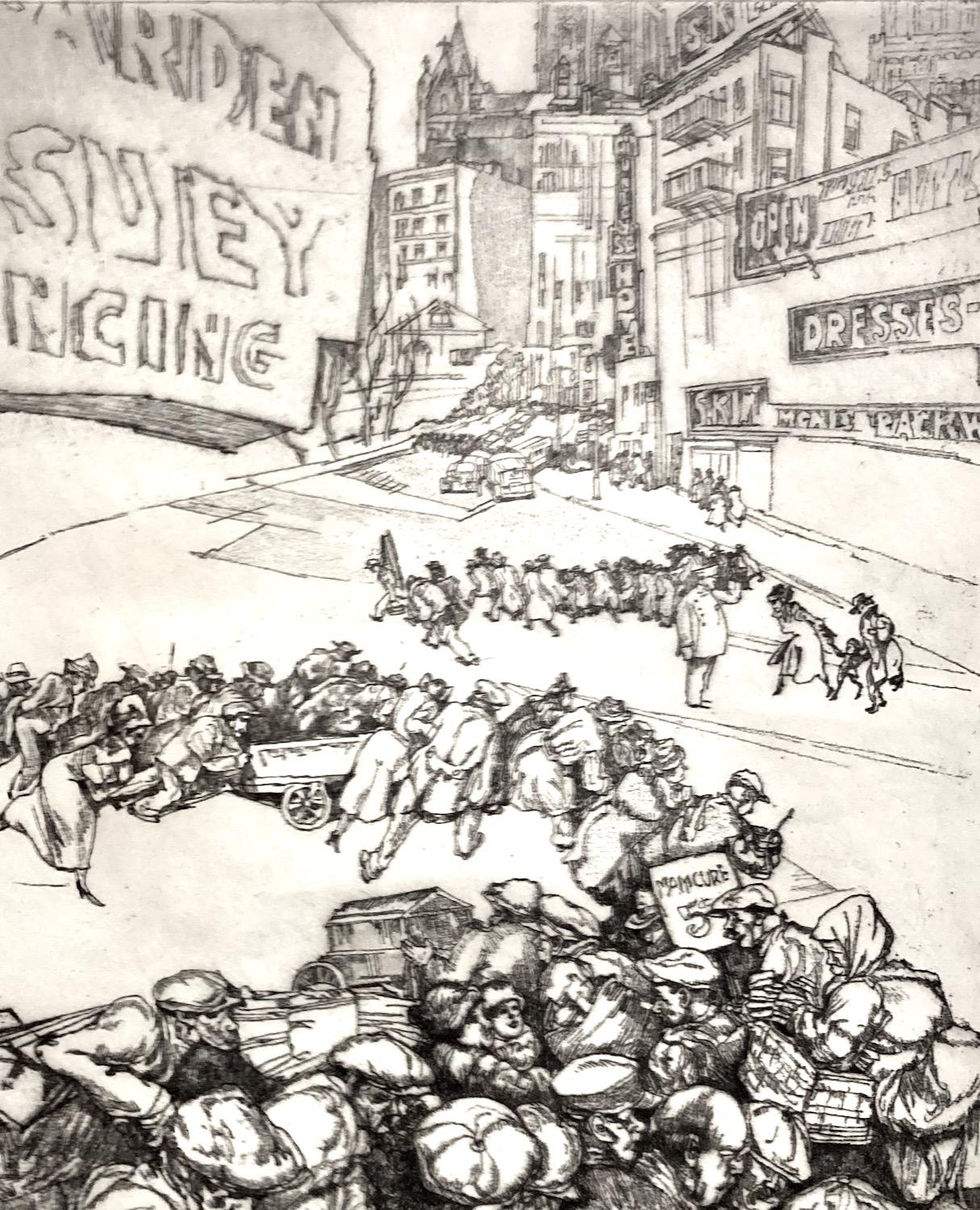 Saul Raskin, The Cry of Union Square, about 1935 For Sale 3