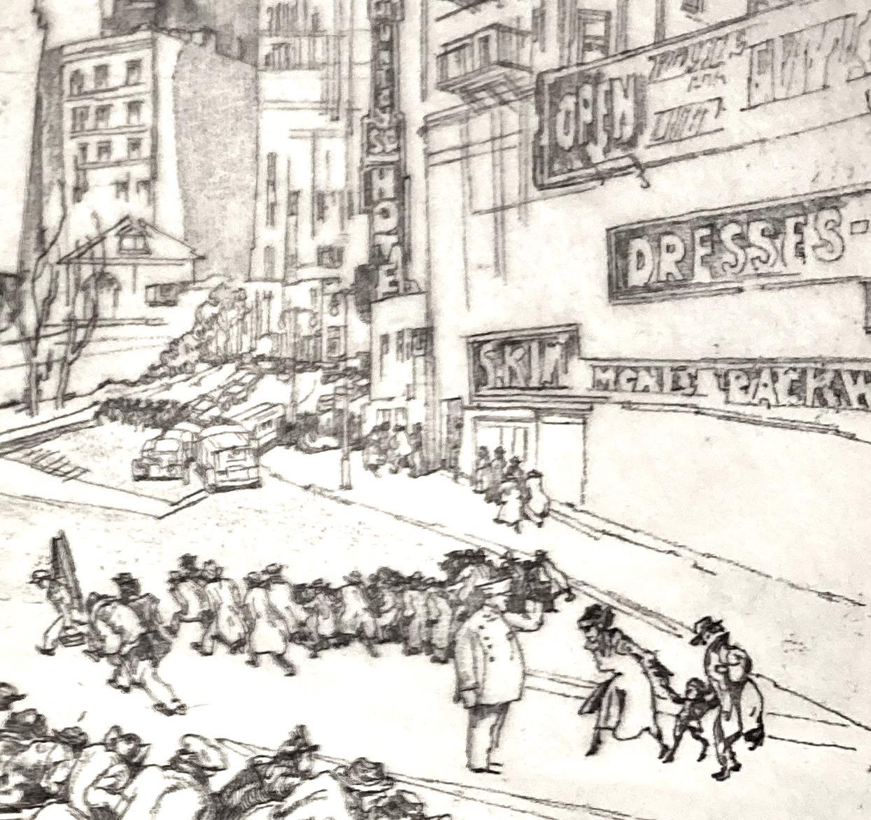 Saul Raskin, The Cry of Union Square, about 1935 For Sale 4