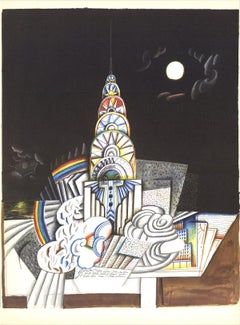 1966 Saul Steinberg 
Untitled
 Modernism France Lithograph