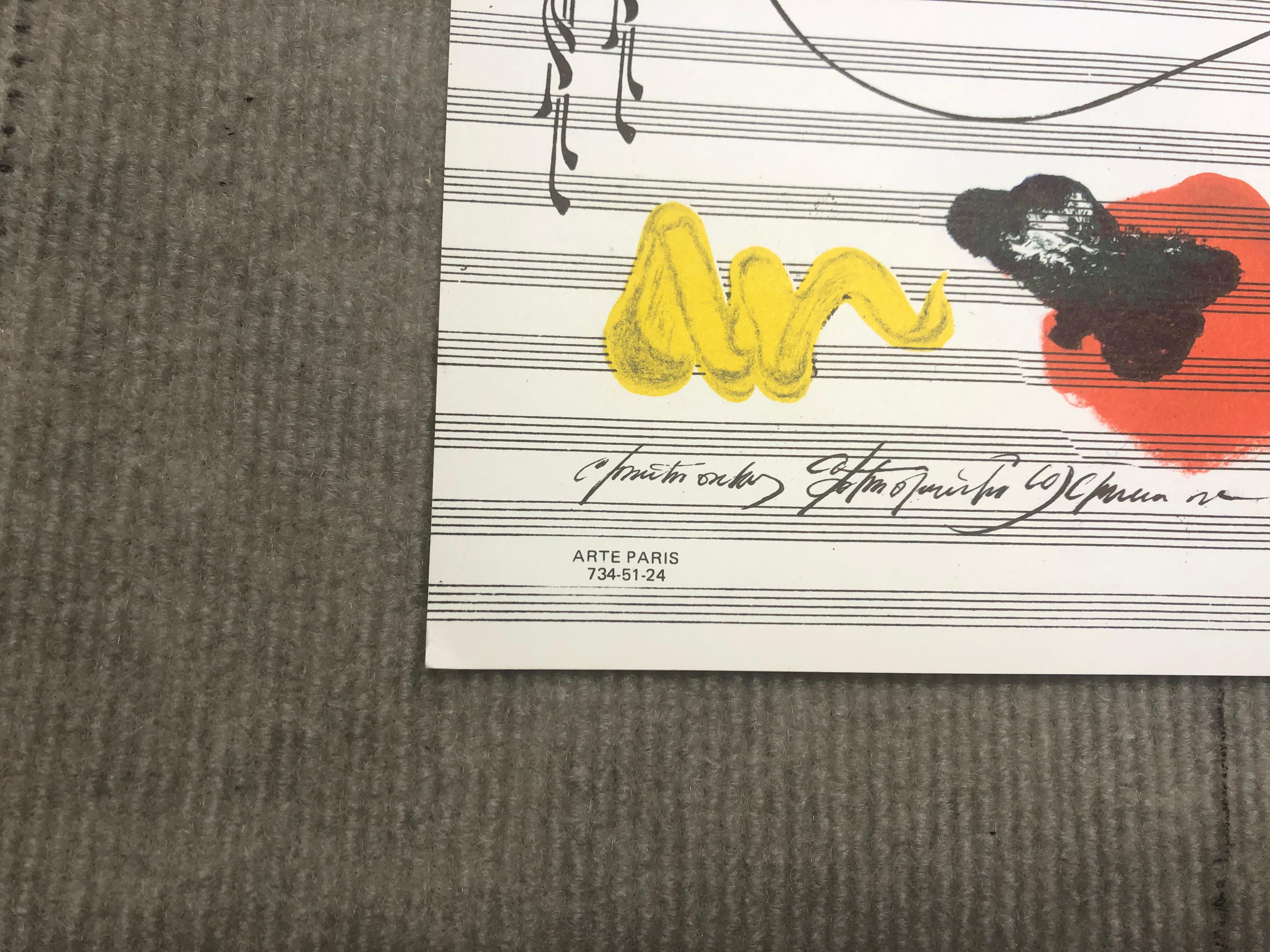 1970 Saul Steinberg 'Nuits De La Fondation' Lithograph For Sale 7
