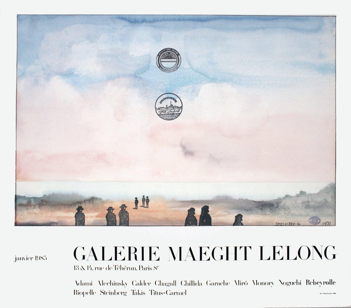 1985 After Saul Steinberg 'Galerie Maeght Lelong' 