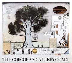 Vintage Bauhaus, The Corcoran Gallery of Art, Exhibition Poster by Saul Steinberg