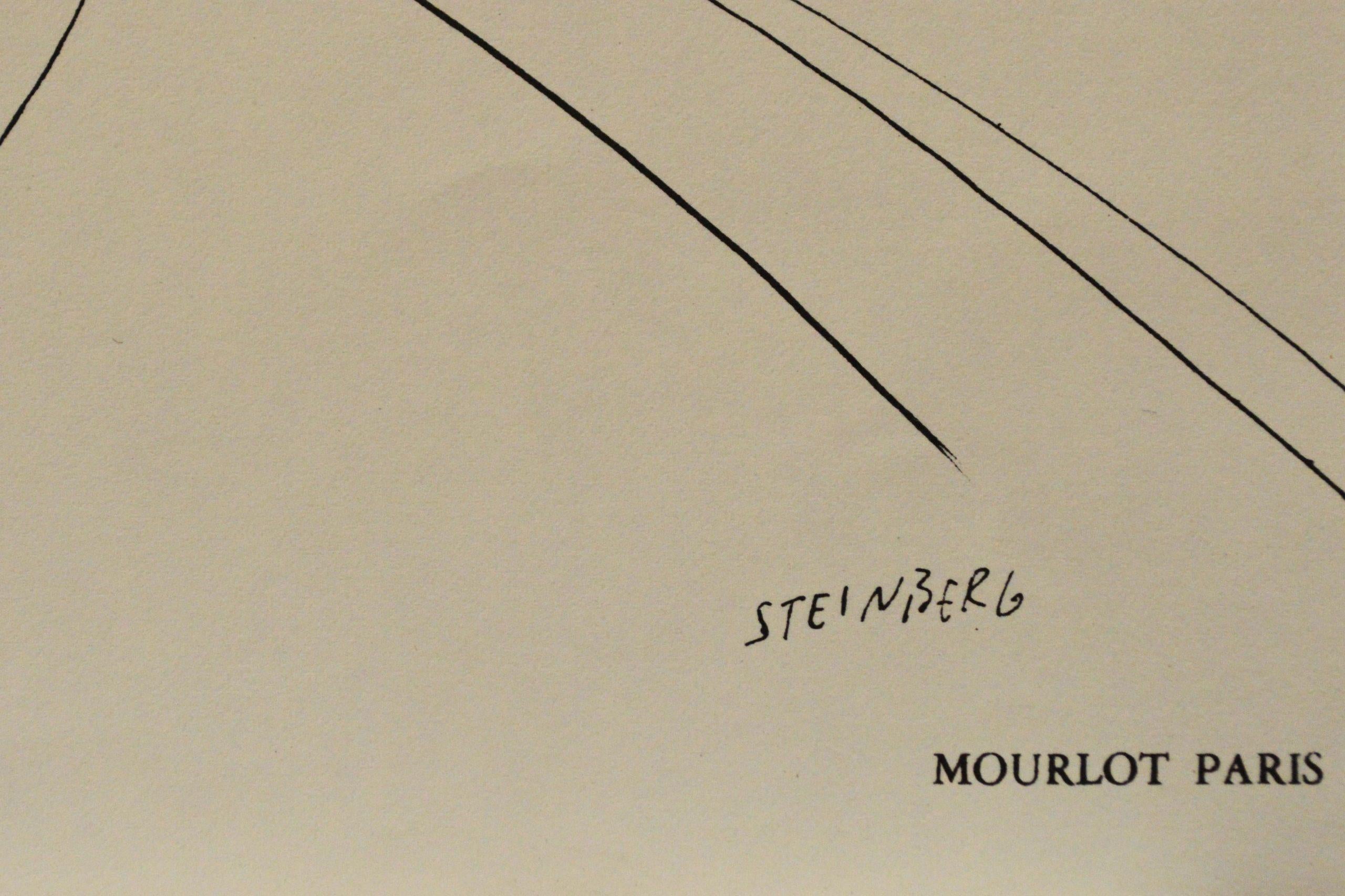 Dessins Récents de Steinberg- Gallerie Maeght. Published by Mourlot, Paris. - Print by Saul Steinberg