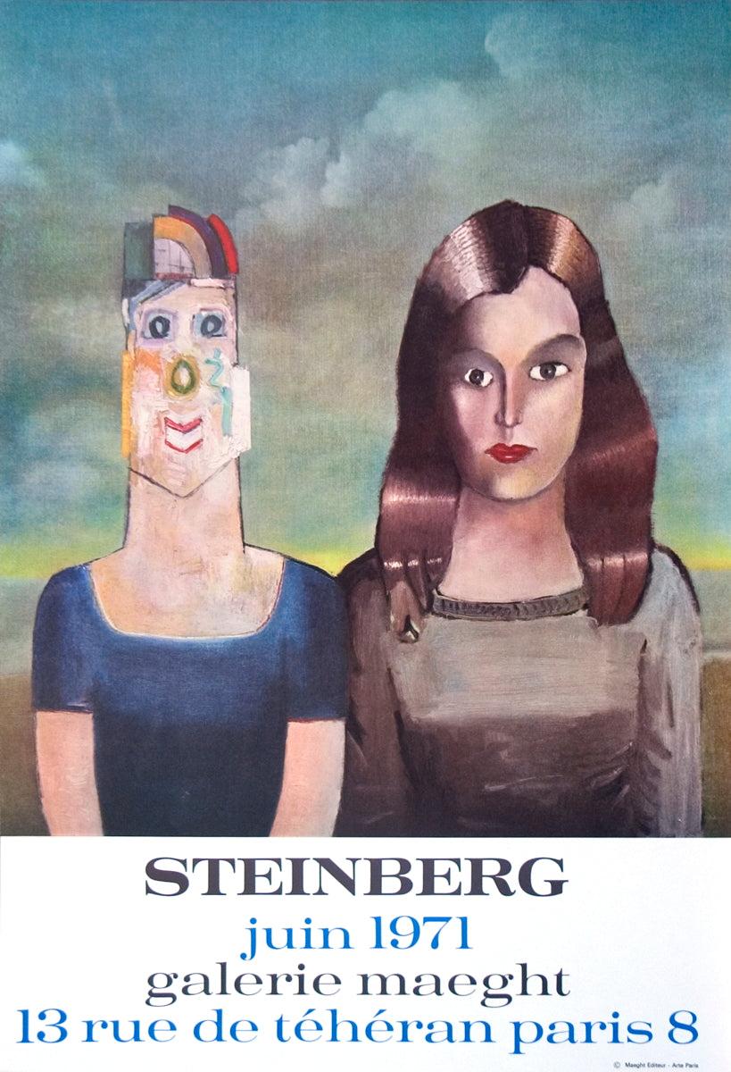Saul Steinberg Portrait Print - Le Jeune Couple