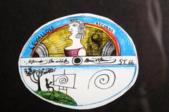 Levallois Records from Derriere le Miroir, Illustrative Lithograph by Saul Stein