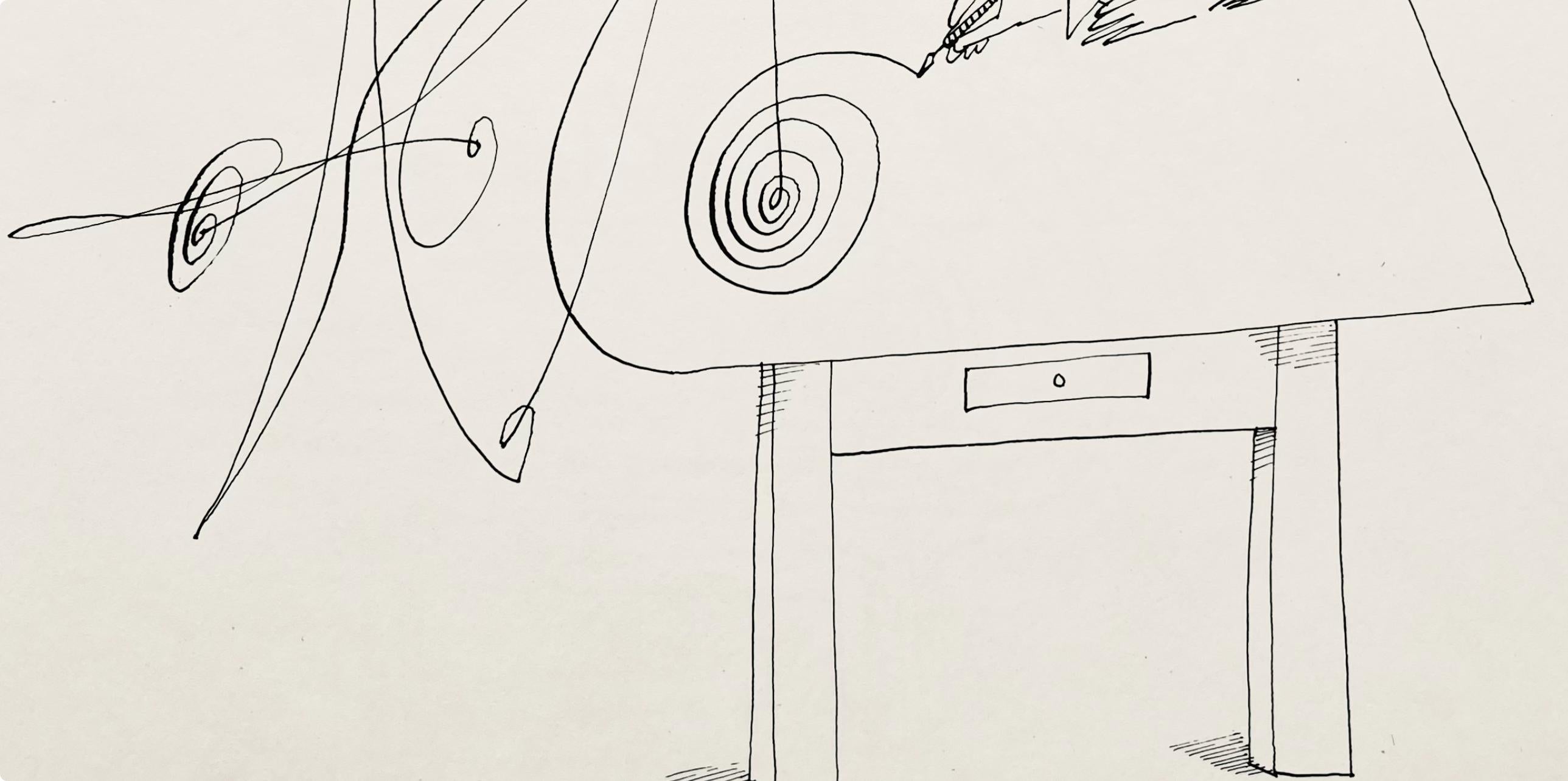 Saul Steinberg, Cat, L'édition de tête (after) For Sale 3