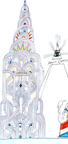 Saul Steinberg, Chrysler Building, L'édition de tête (dopo)