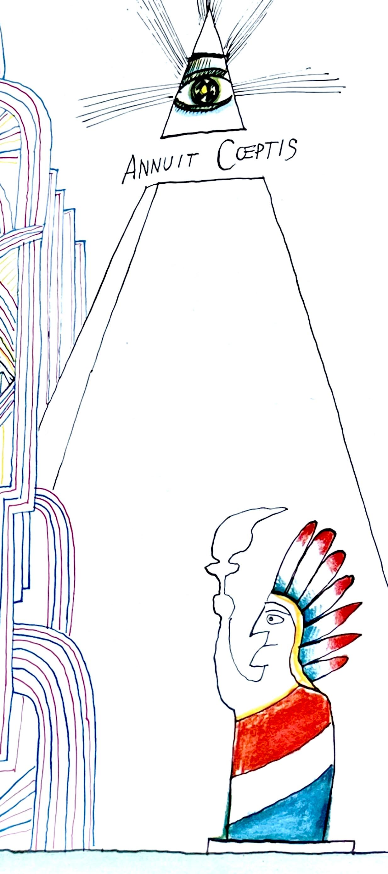 Saul Steinberg, Chrysler Building, L'édition de tête (after) For Sale 3