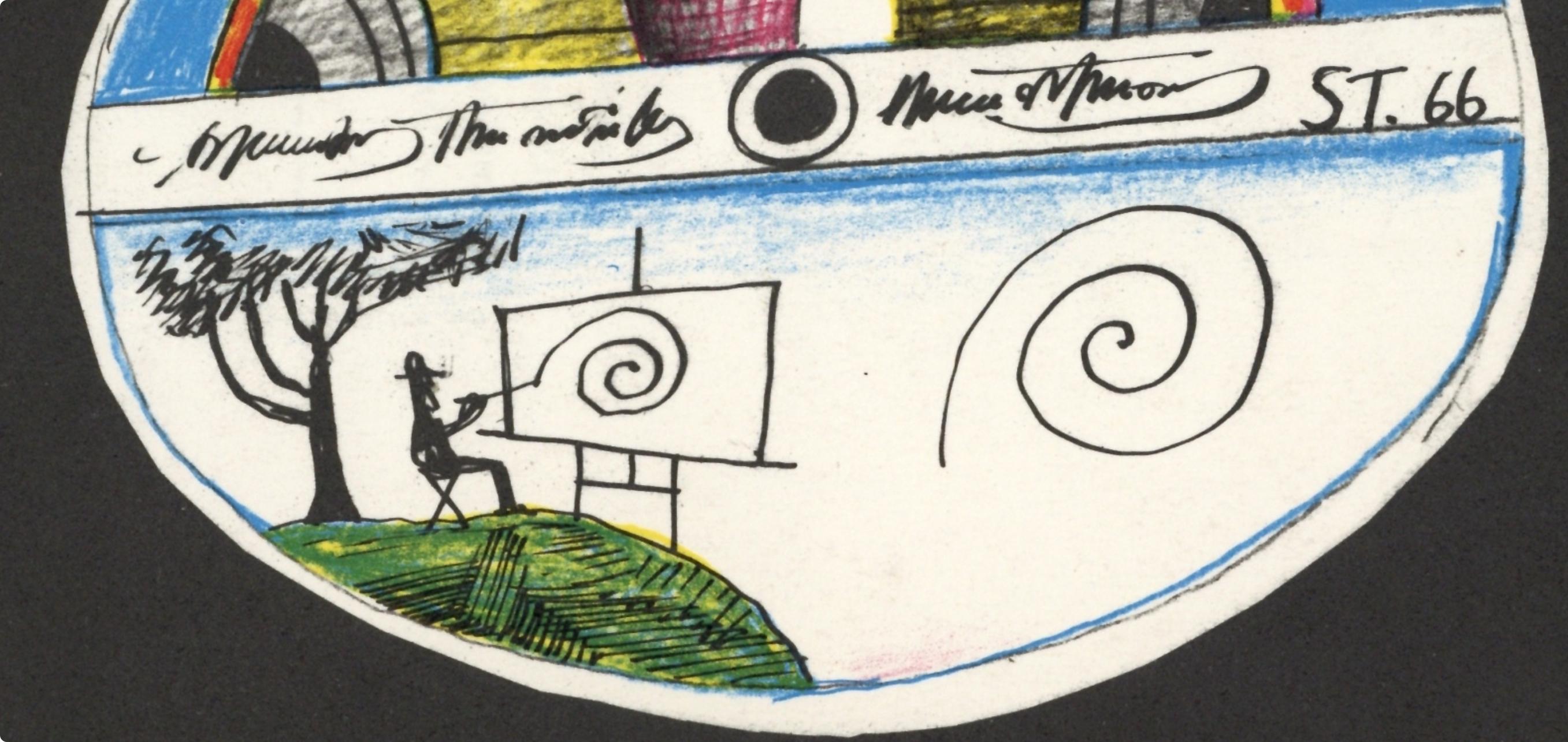 Saul Steinberg, Composition, L'édition de tête (after) For Sale 3