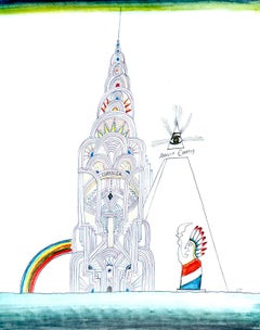 Saul Steinberg, Chrysler Building, L'édition de tête (after)