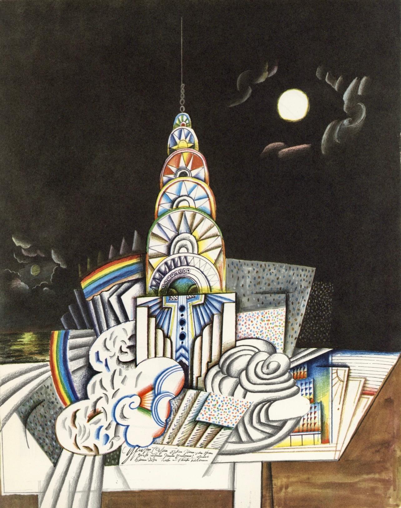 Lithograph on vélin de Lana paper. Inscription: Unsigned and unnumbered, as issued. Good condition. Notes: From the folio, tête edition, Consacré a Steinberg, Derrière le miroir, N° 157, 1966. Published by Maeght Éditeur, Paris; printed by Maeght