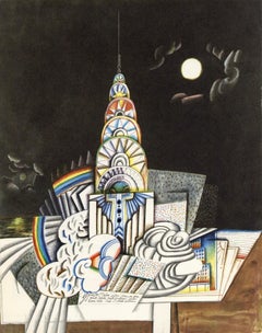 Saul Steinberg, Chrysler Building, L'édition de tête (after)