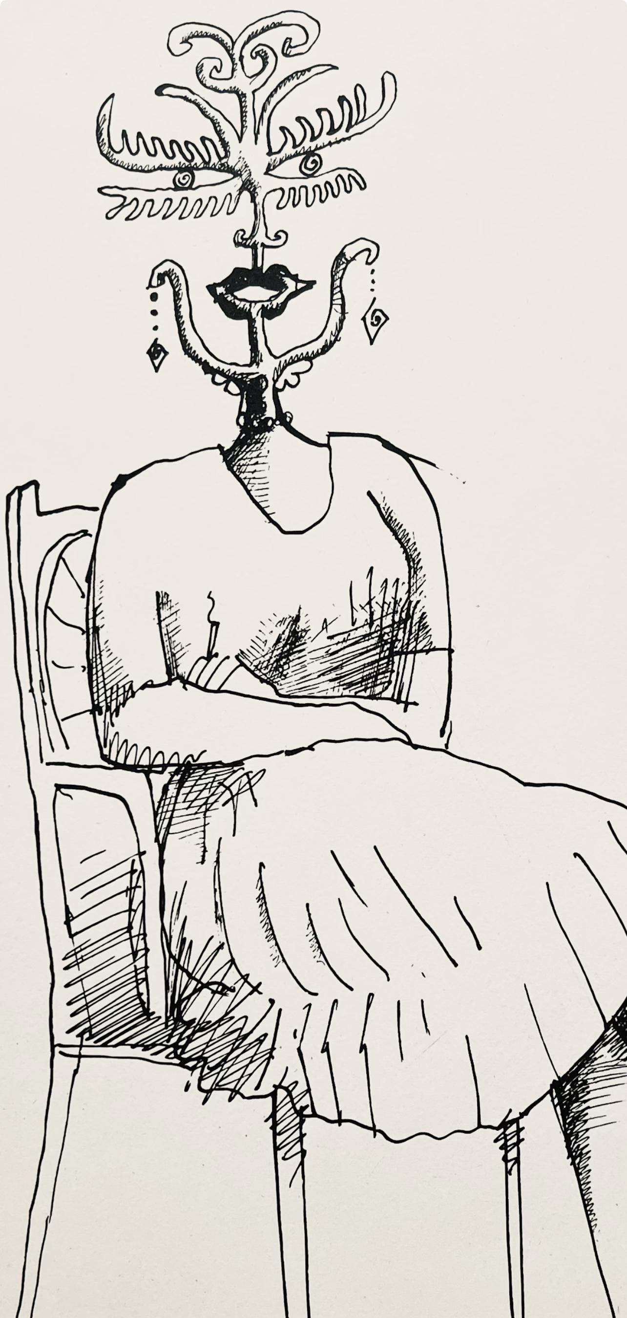 Saul Steinberg, Composition, L'édition de tête (after) For Sale 1