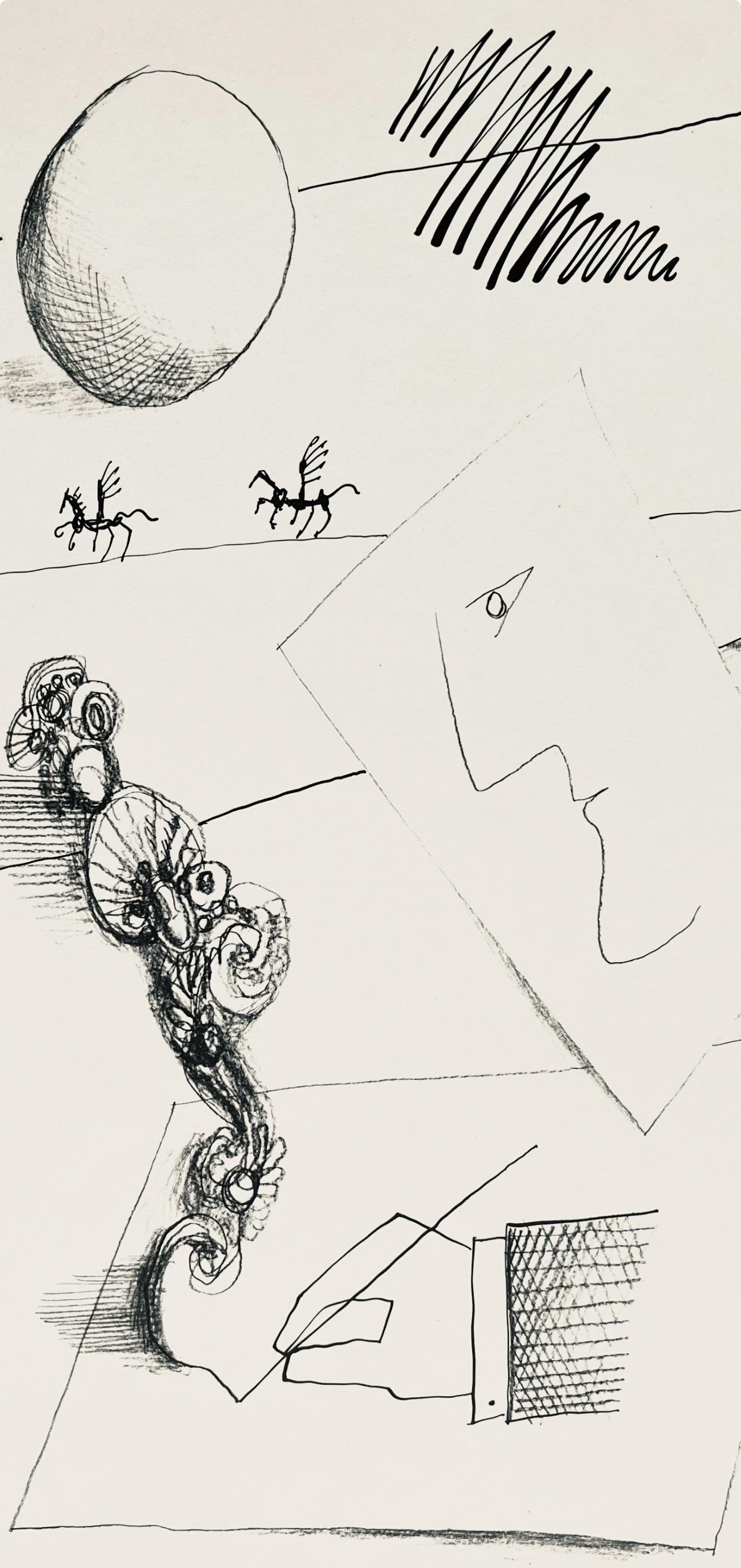 Saul Steinberg, Composition, L'édition de tête (after) For Sale 1