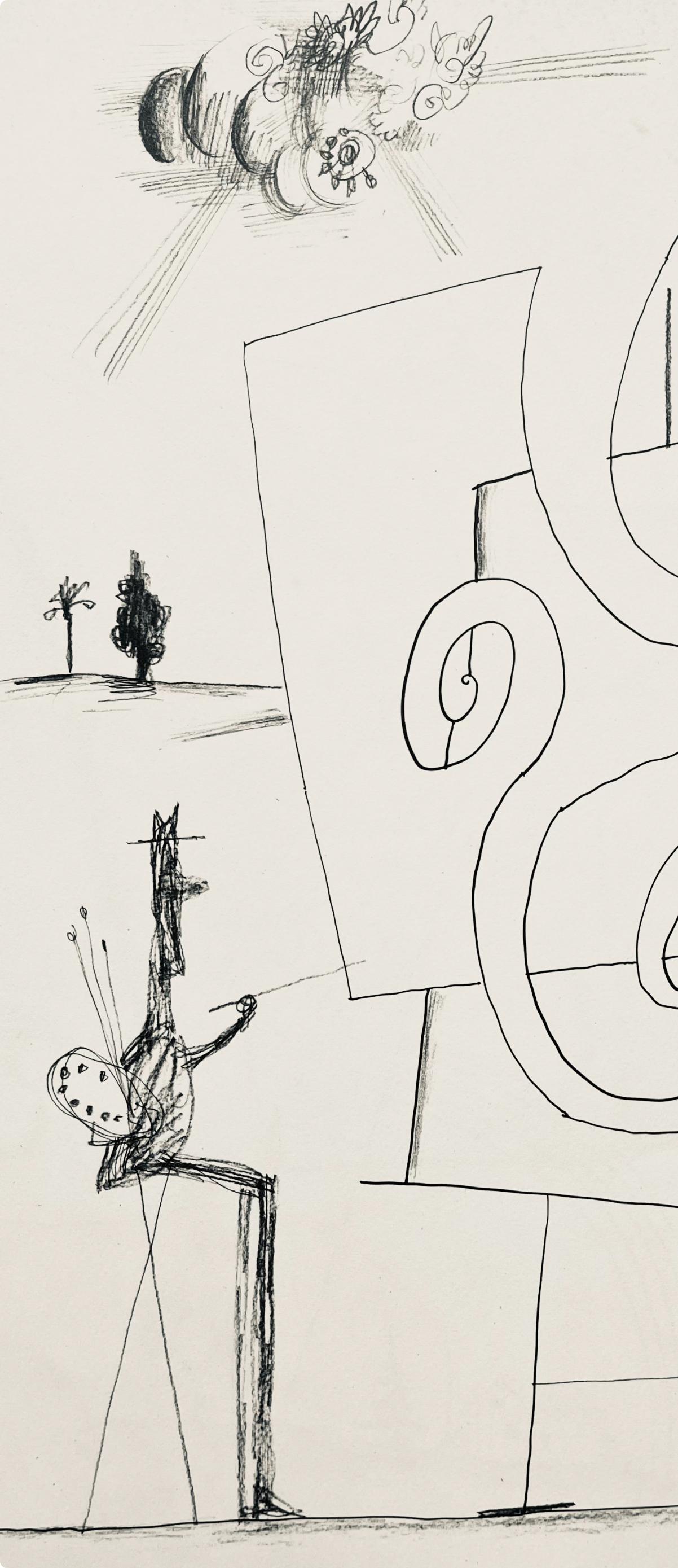 Saul Steinberg, Composition, L'édition de tête (after) For Sale 1