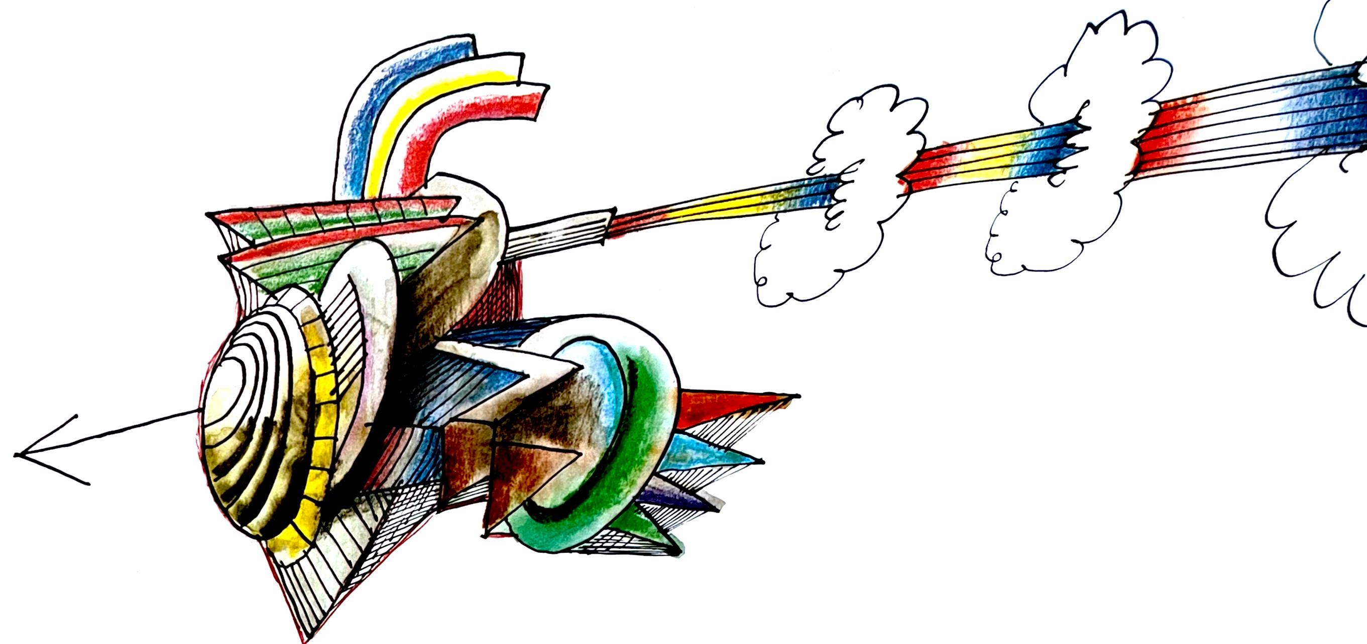 Saul Steinberg, Composition, L'édition de tête (after) For Sale 1