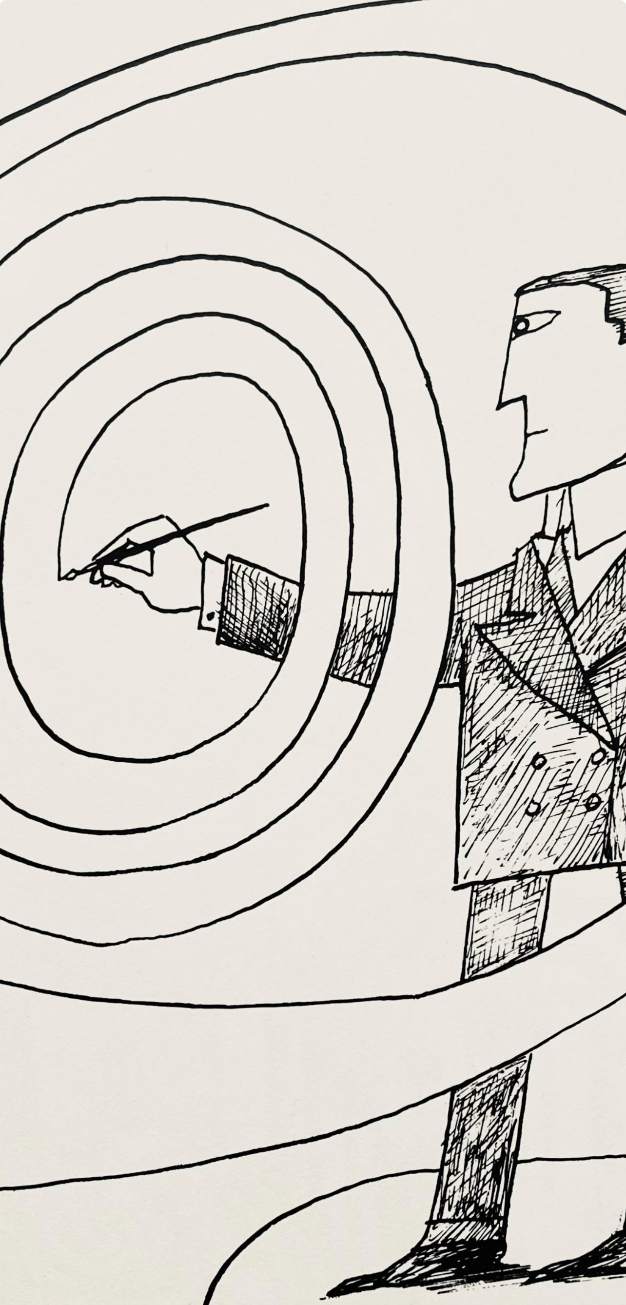 Saul Steinberg, Composition, L'édition de tête (after) For Sale 2