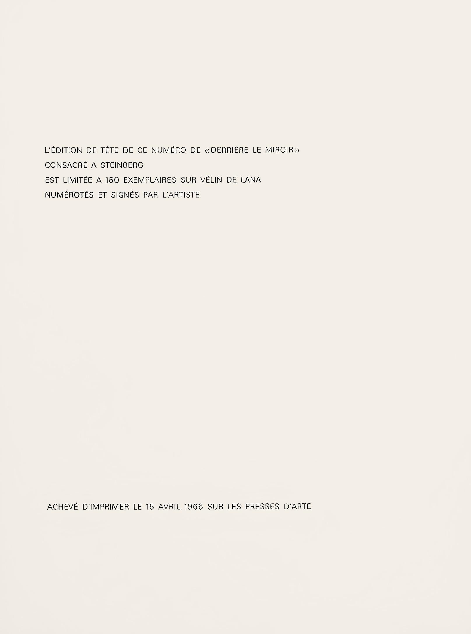 Saul Steinberg, Composition, L'édition de tête (after) For Sale 4