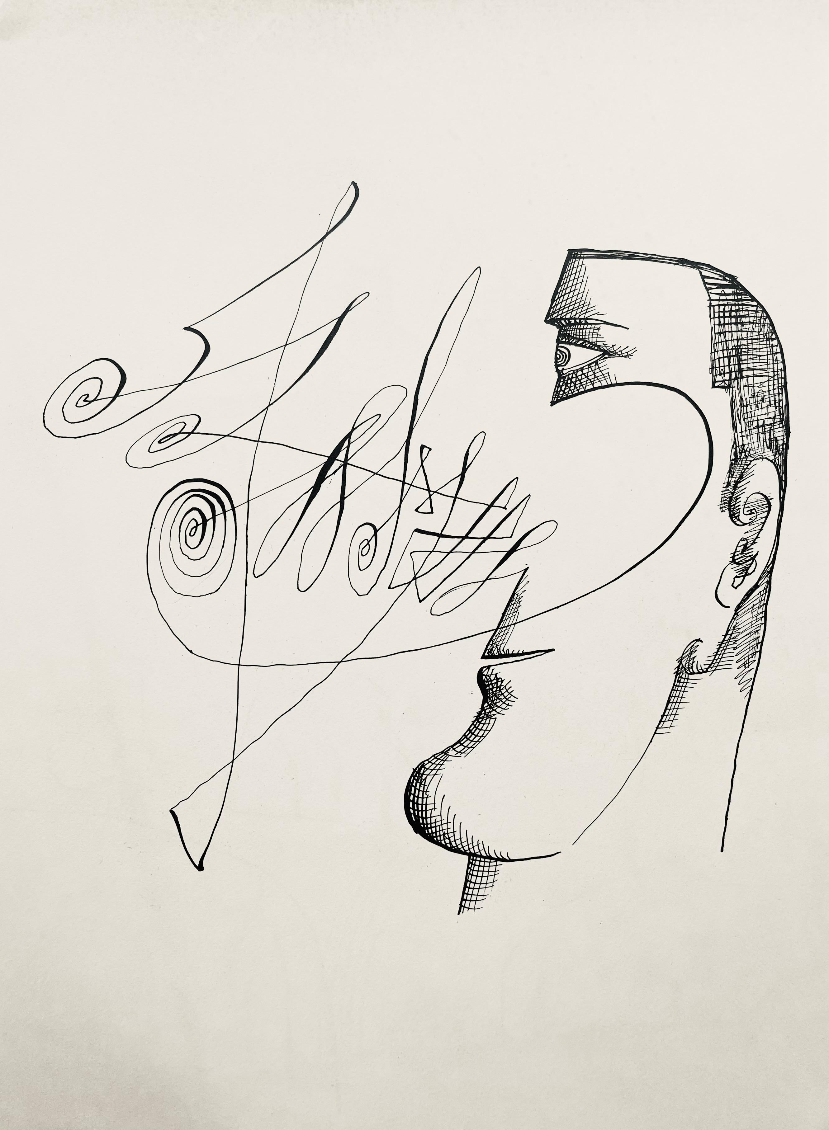 Lithograph on vélin de Lana paper. Inscription: Unsigned and unnumbered, as issued. Good condition. Notes: From the folio, tête edition, Consacré a Steinberg, Derrière le miroir, N° 157, 1966. Published by Maeght Éditeur, Paris; printed by Maeght