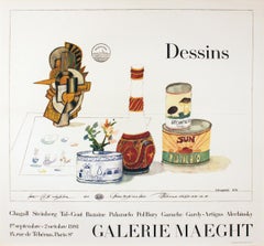 Saul Steinberg-Dessins-28.25" x 29.75"-Poster-1981-Contemporary-Multicolor