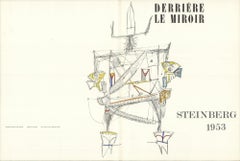 Saul Steinberg 'DLM 53-54 Cover' 1953- Lithographie Vintage