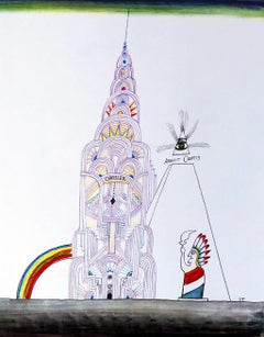 Saul Steinberg Empire State Building lithograph