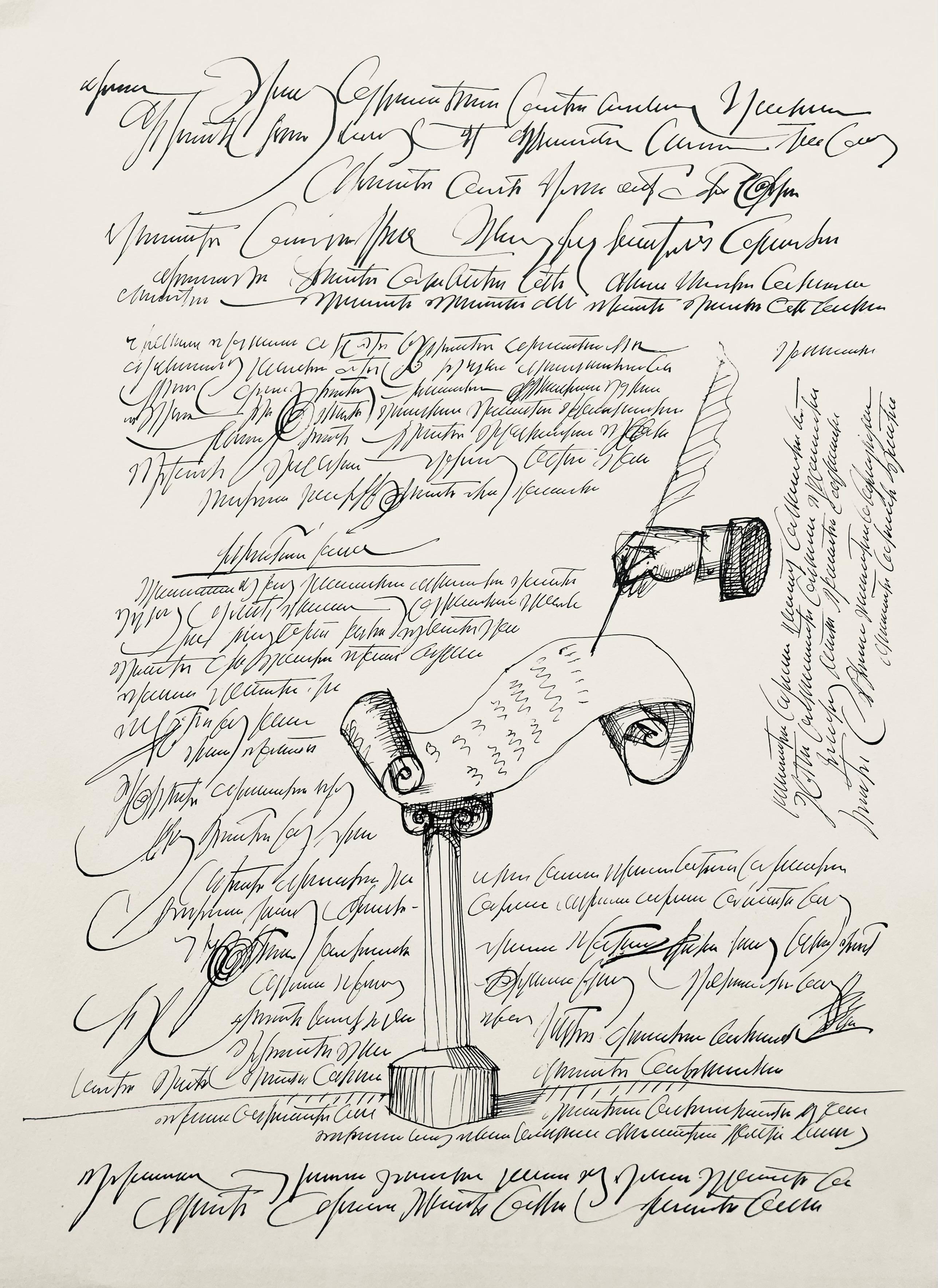 Lithographie sur papier vélin de Lana. Inscription : Non signé et non numéroté, tel que publié. Bon état. Notes : D'après l'édition folio, tête, Consacré a Steinberg, Derrière le miroir, N° 157, 1966. Publié par Maeght Éditeur, Paris ; imprimé par