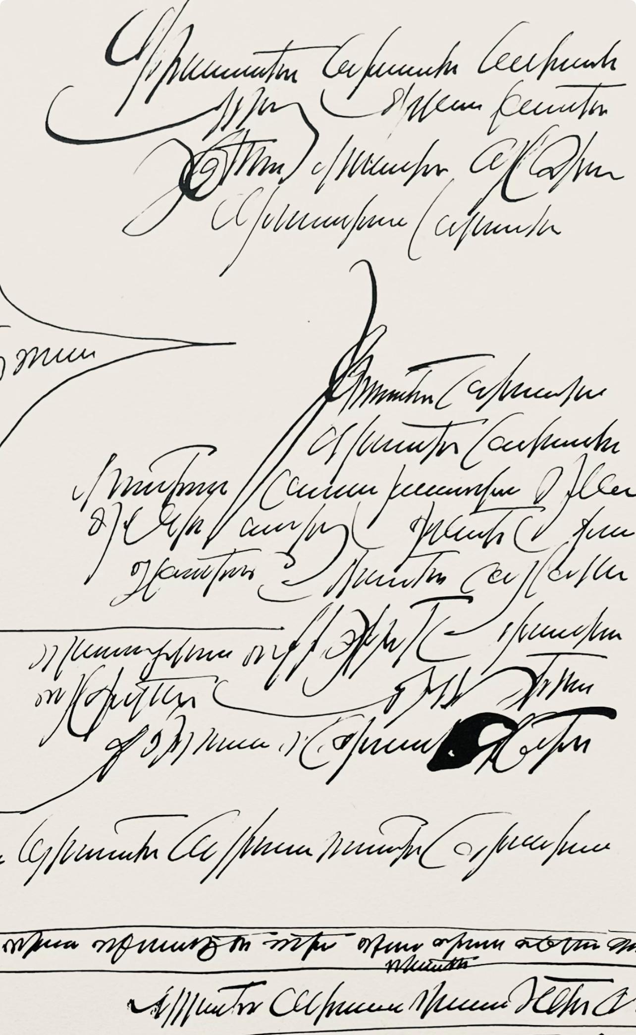 Saul Steinberg, False Letter, L'édition de tête (after) 2