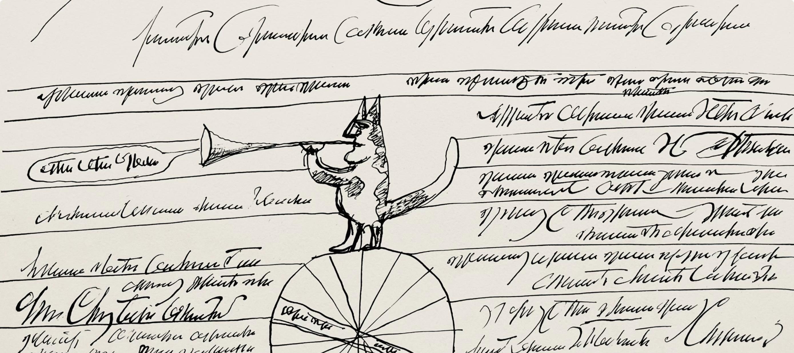 Saul Steinberg, False Letter, L'édition de tête (after) 3