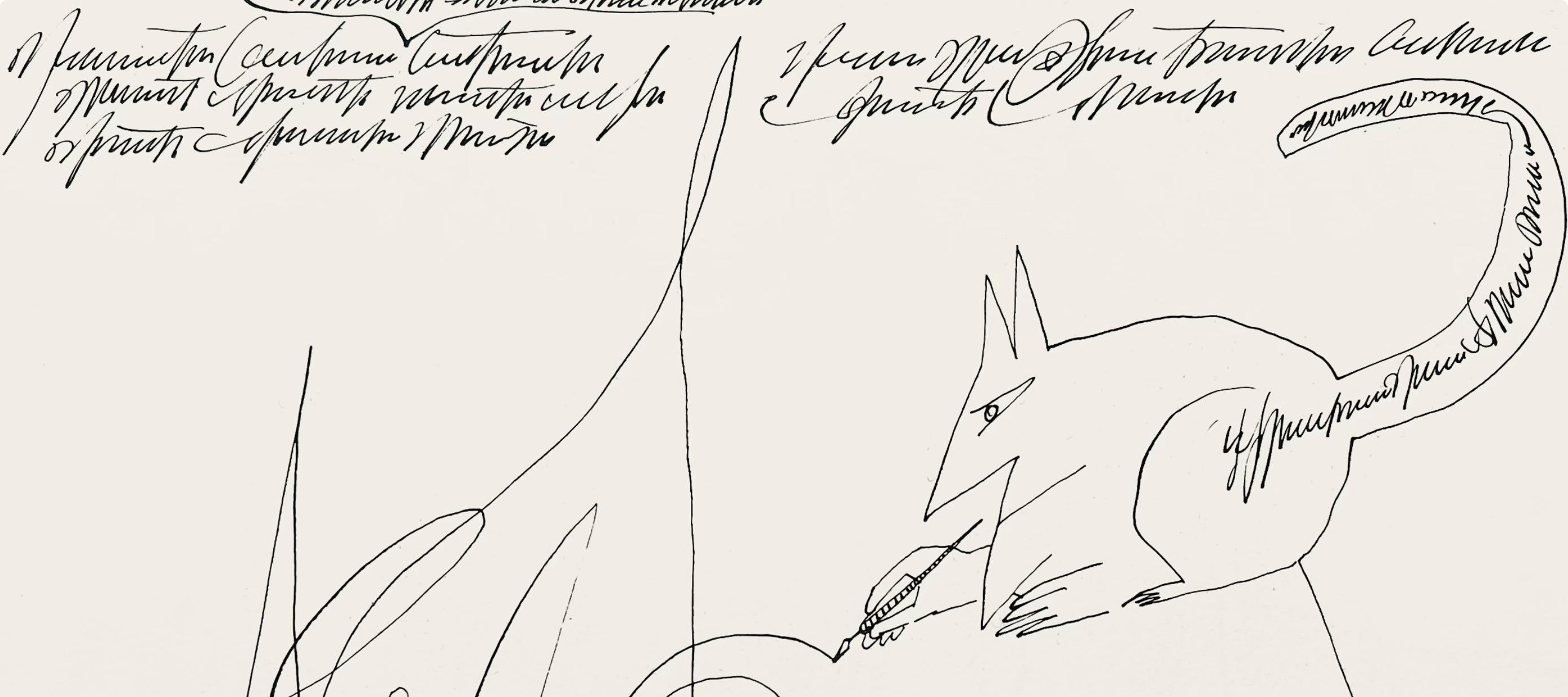 Saul Steinberg, Carta falsa, L'édition de tête (después) en venta 3