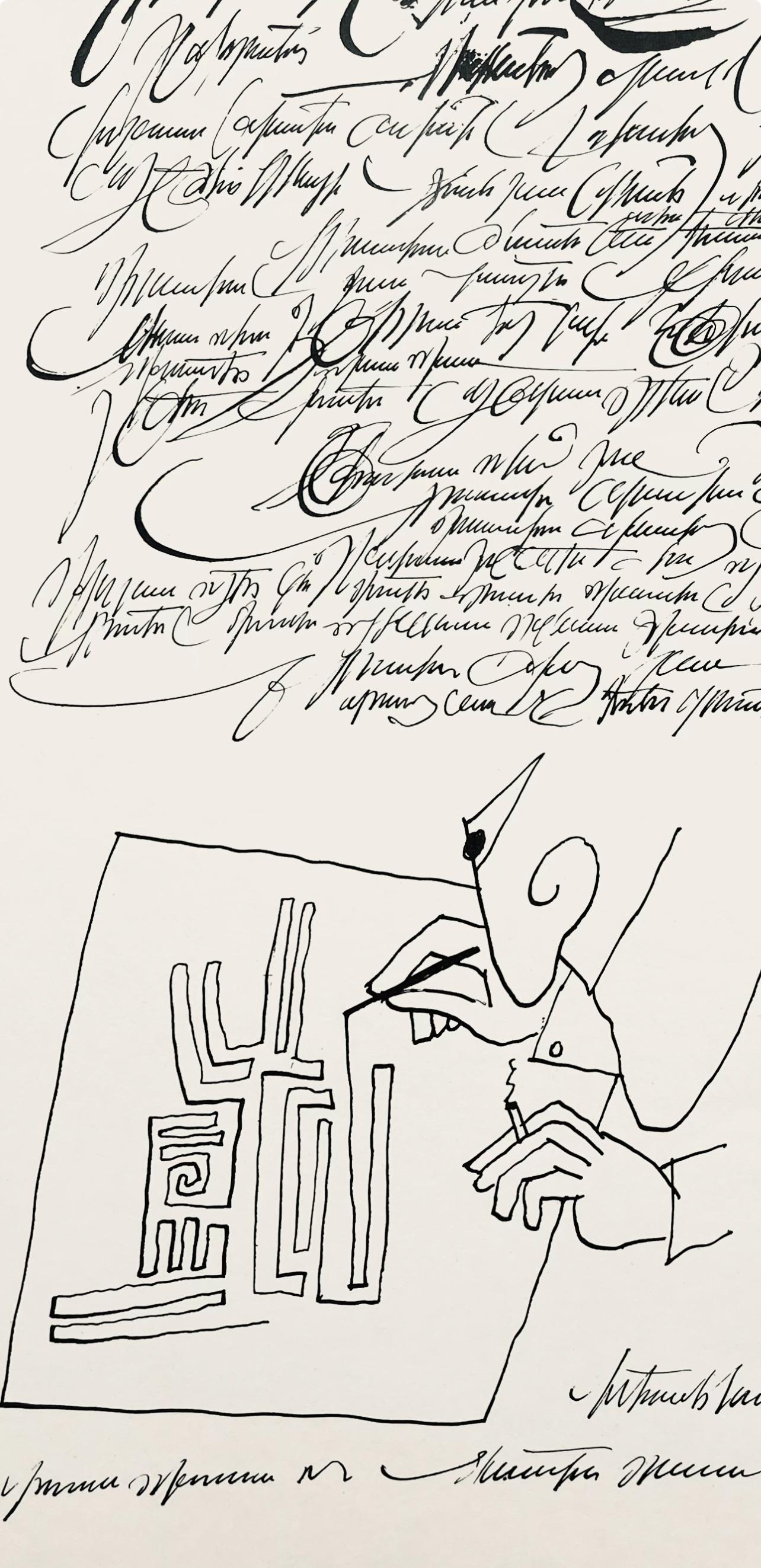 Saul Steinberg, False Letter, L'édition de tête (after) For Sale 5