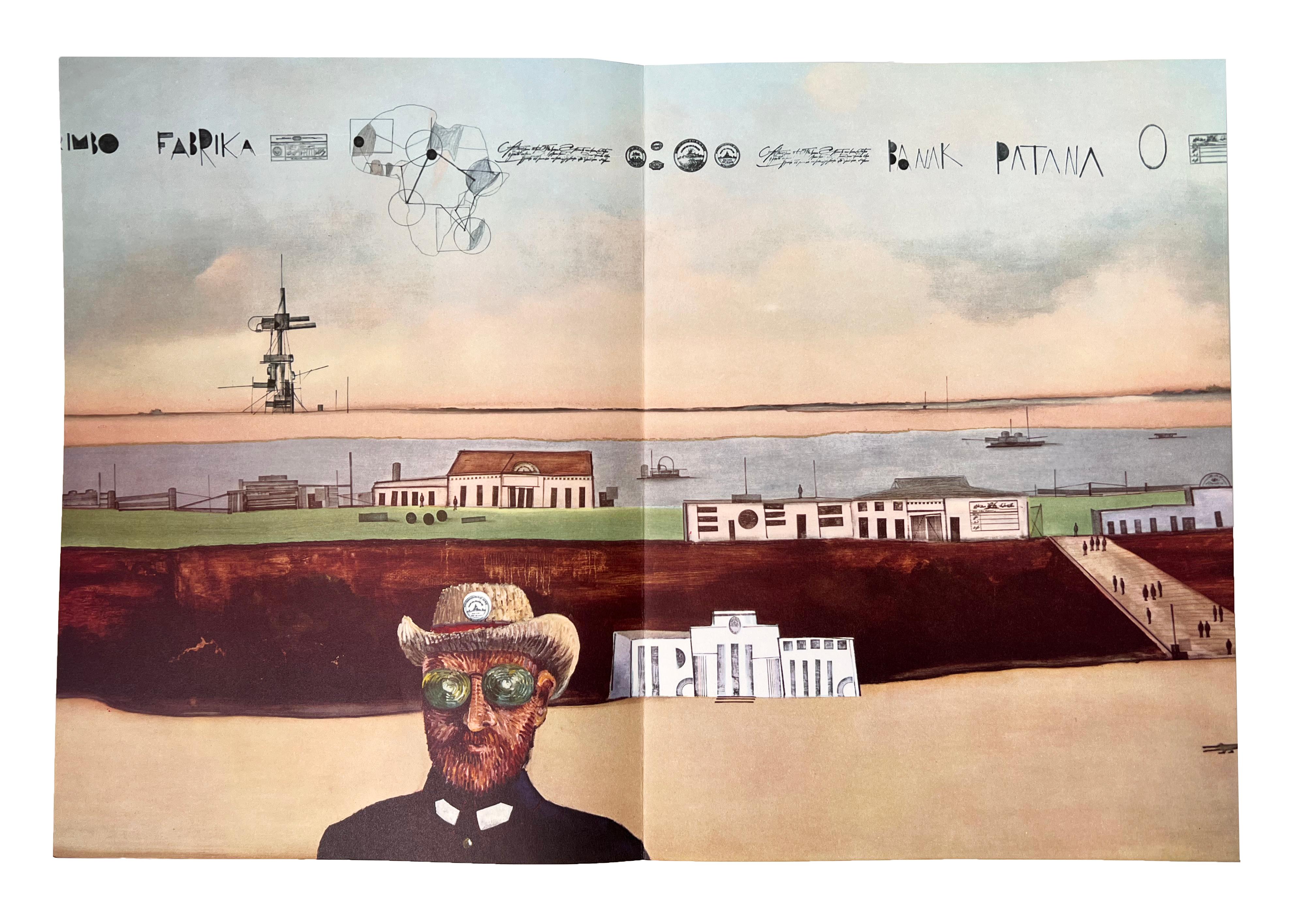 Saul Steinberg Lithographie 1970er Jahre (Drucke von Saul Steinberg)  im Angebot 1