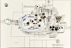 Saul Steinberg lithograph 1970s (Saul Steinberg prints)