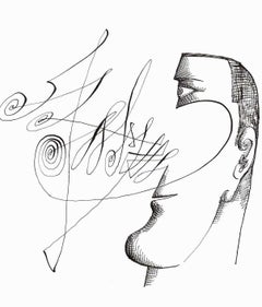 Saul Steinberg Lithographie ca. 1970