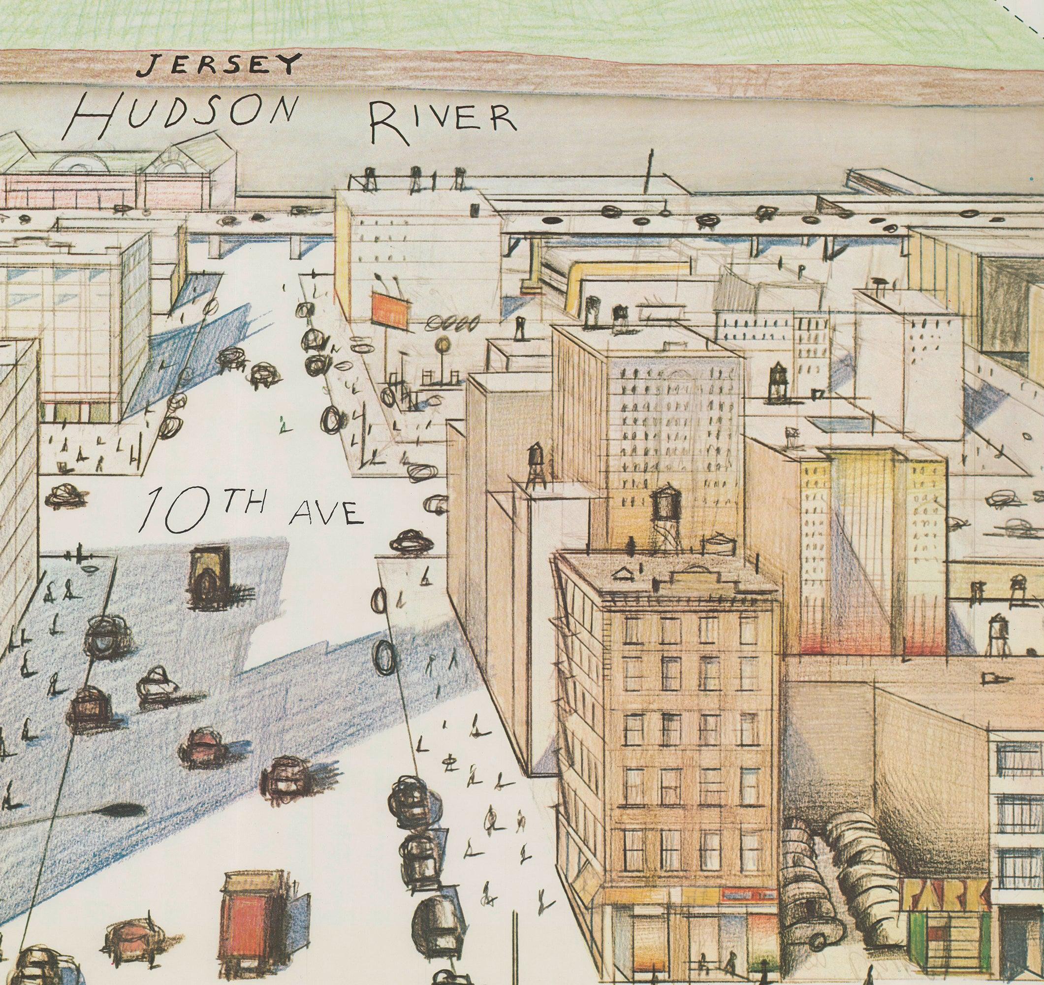 Saul Steinberg 'The New Yorker' 1976 For Sale 3