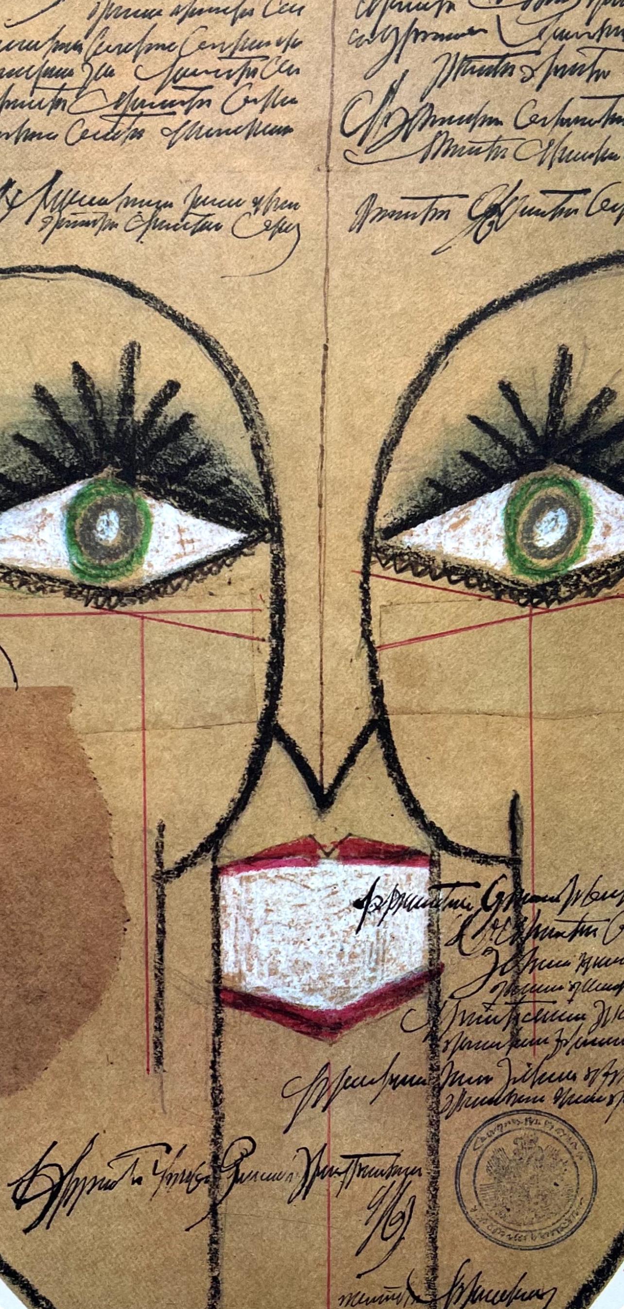 Saul Steinberg, Western Harpy, Beauty Mask, L'édition de tête (after) For Sale 1