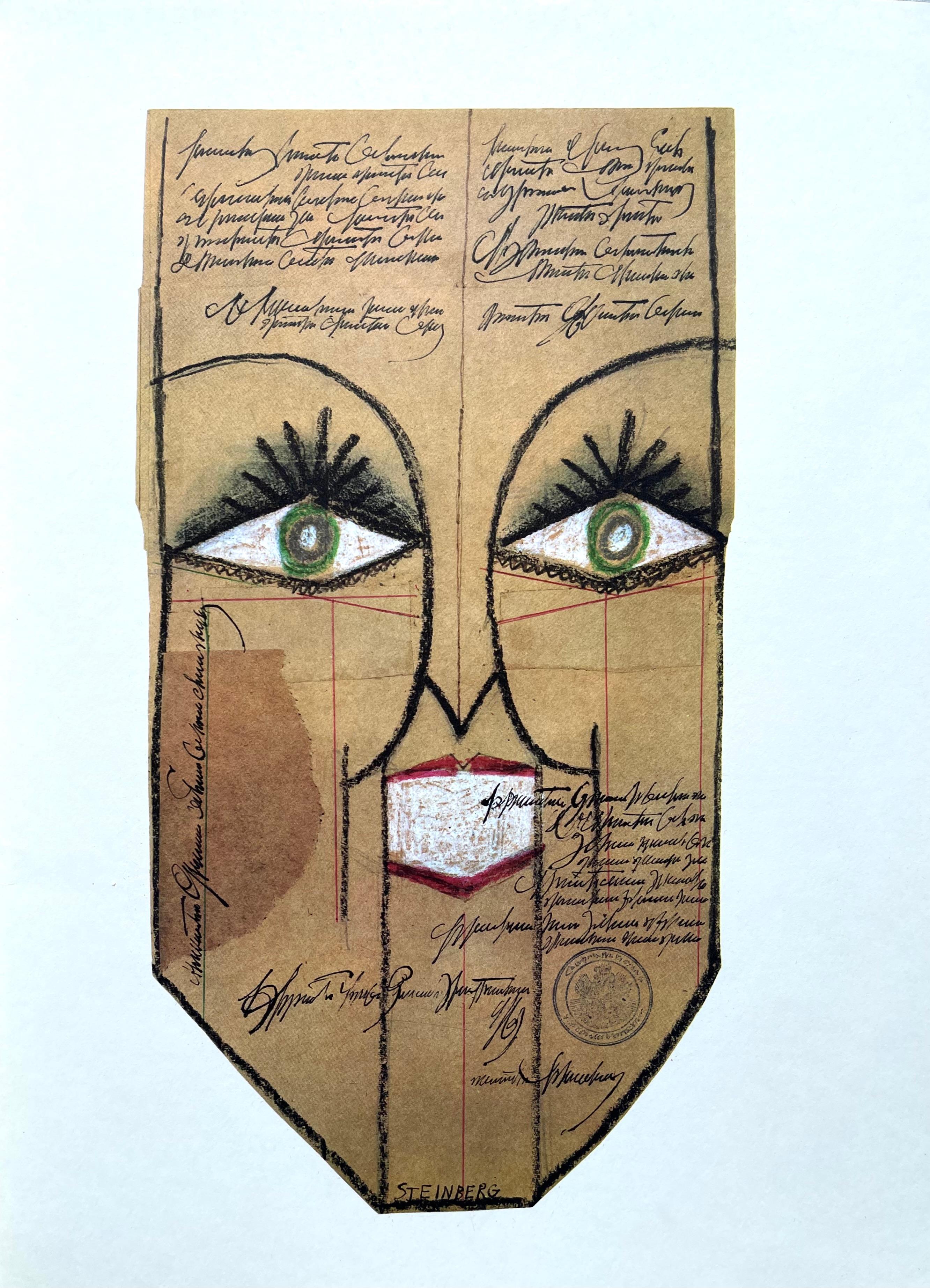 Saul Steinberg, Western Harpy, Beauty Mask, L'édition de tête (after) For Sale 5