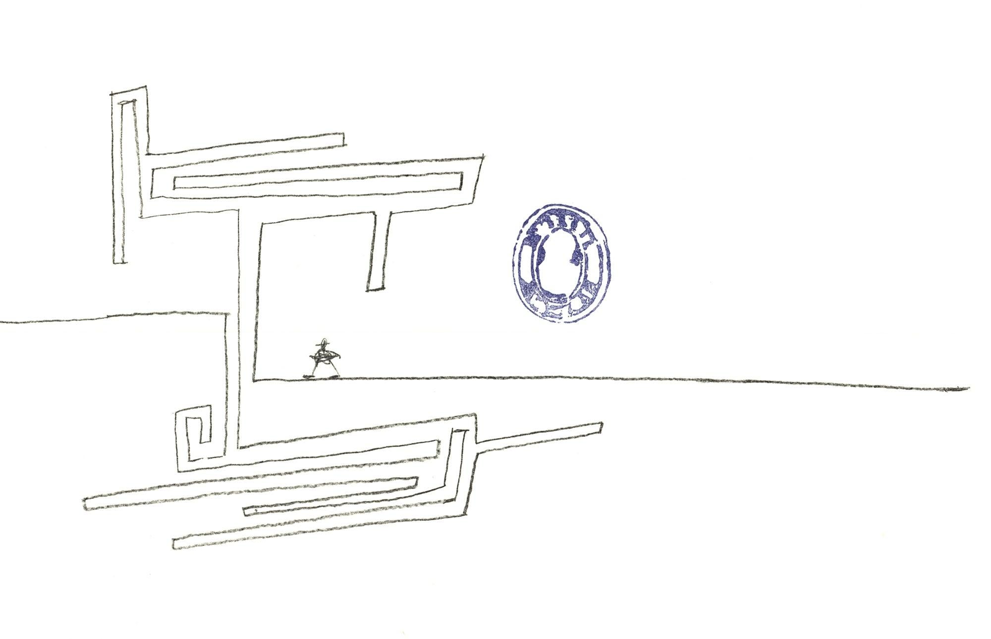 Steinberg-Página de título de Todos menos tú-Litografía - Print Contemporáneo de Saul Steinberg