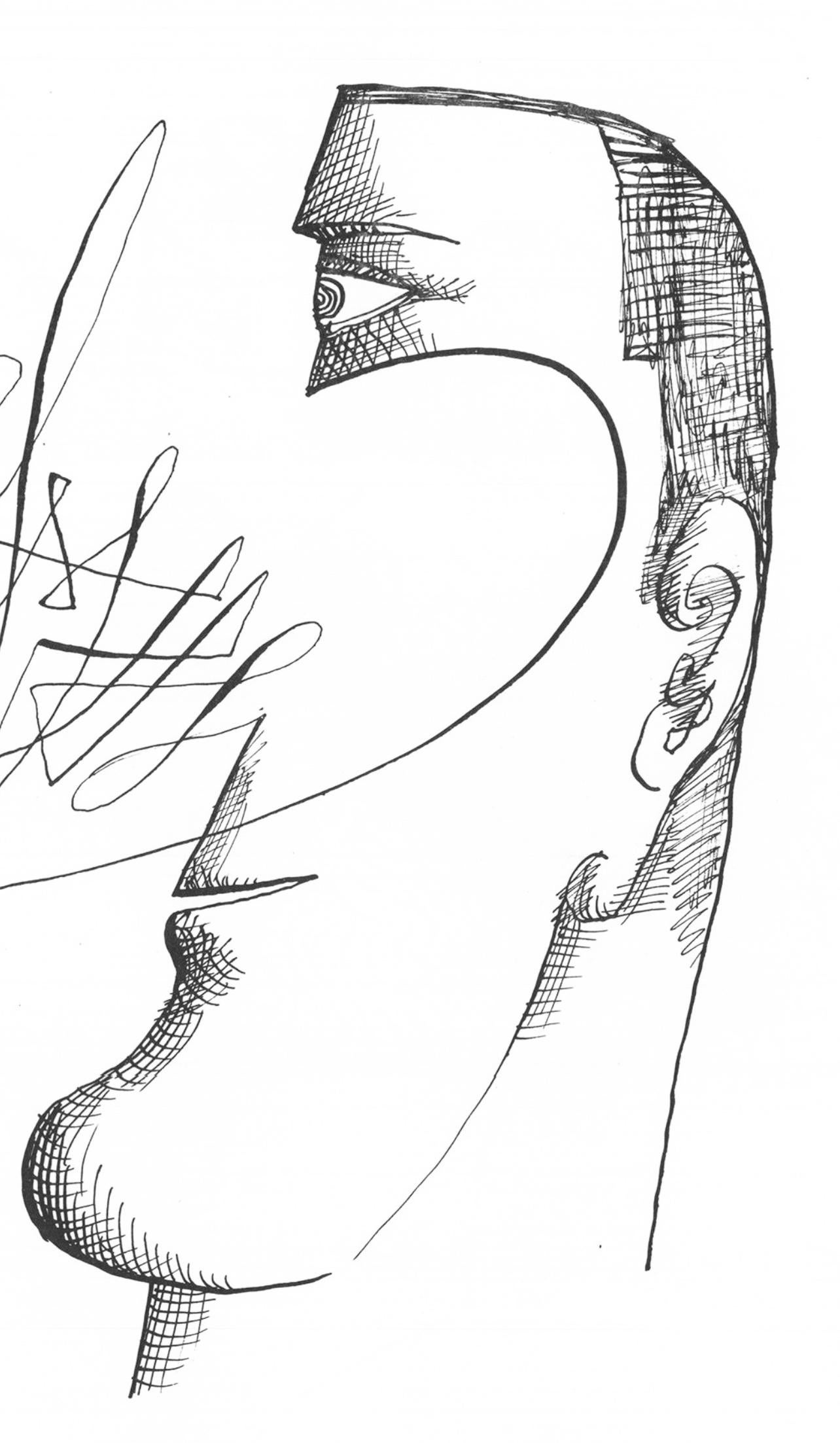 Steinberg, Illustration, Derrière le miroir (after) - Print by Saul Steinberg