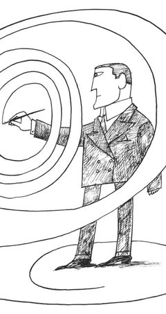 Steinberg, Illustration, Derrière le miroir (after)