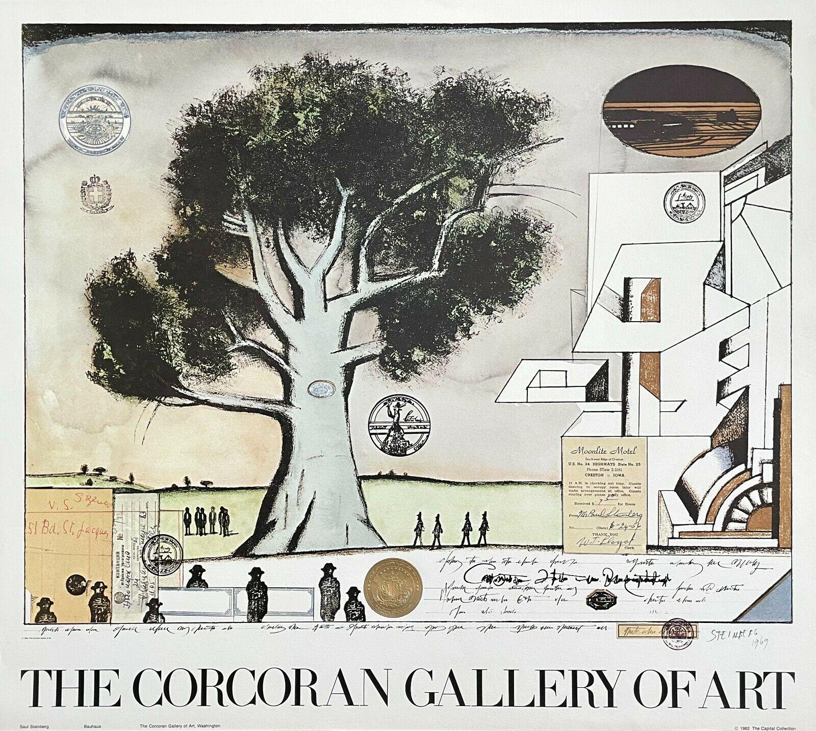 The Corcoran Gallery of Art, 1982 Exhibition Lithograph, Saul Steinberg 1