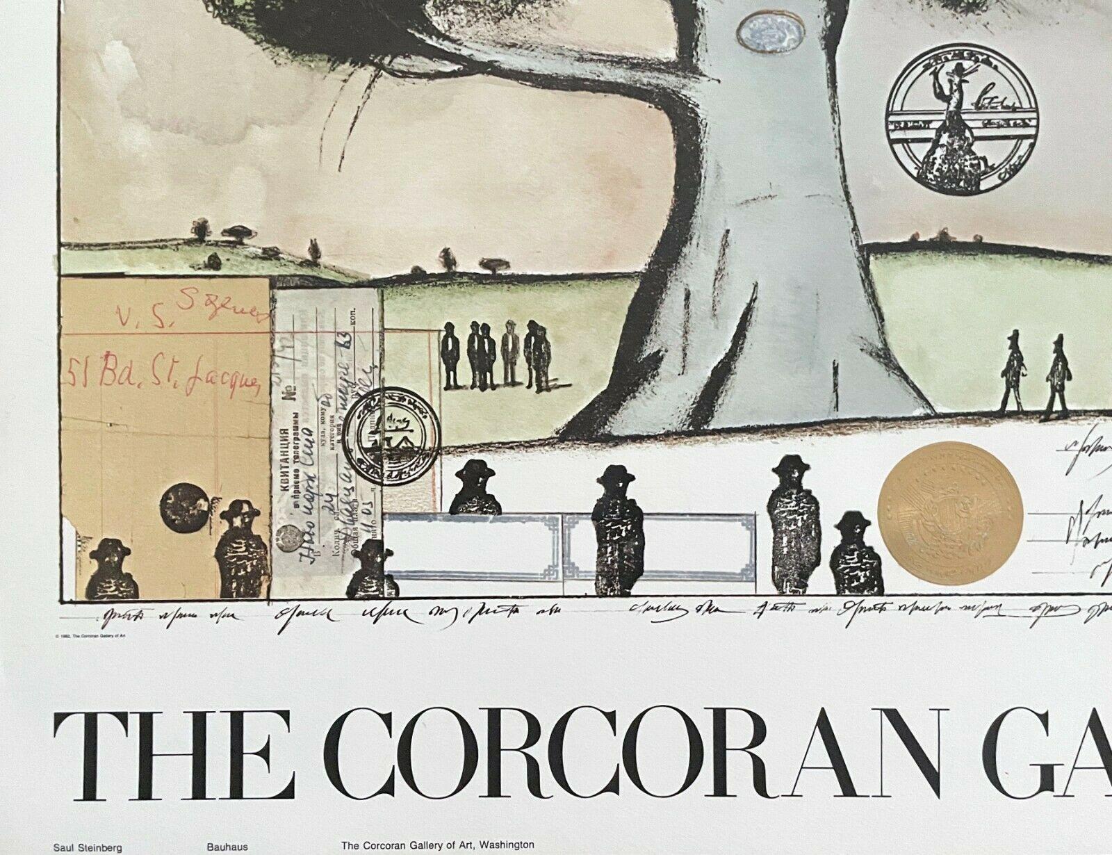 The Corcoran Gallery of Art, 1982 Exhibition Lithograph, Saul Steinberg 2