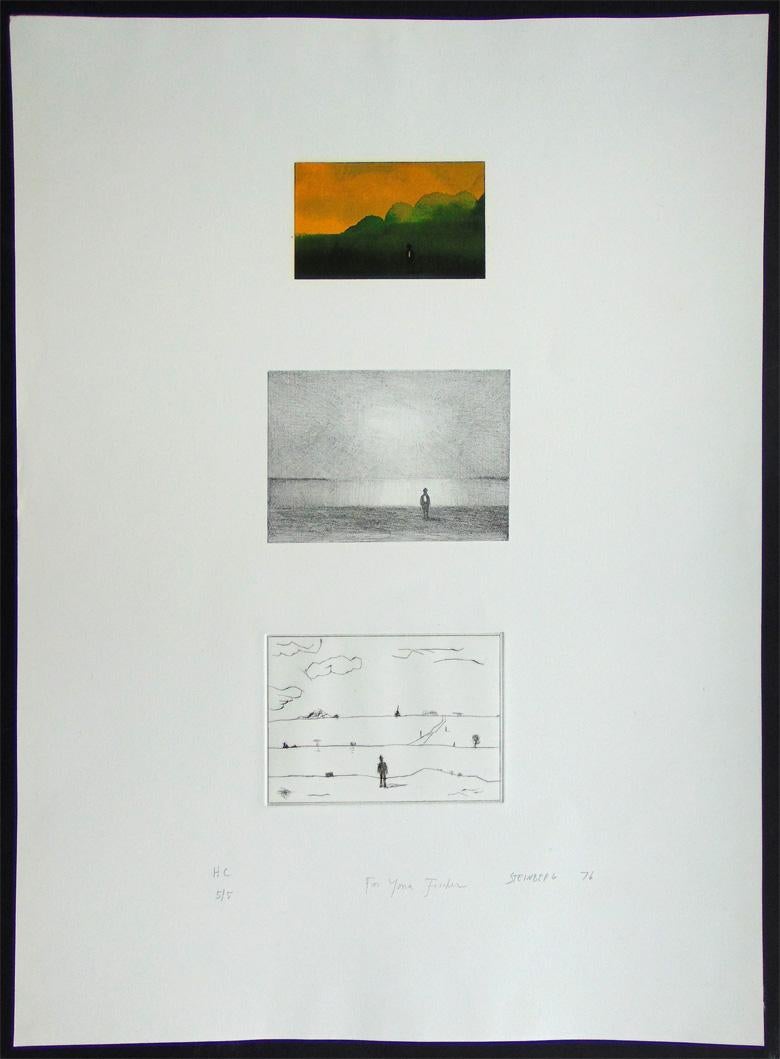 Three Landscapes - Print by Saul Steinberg
