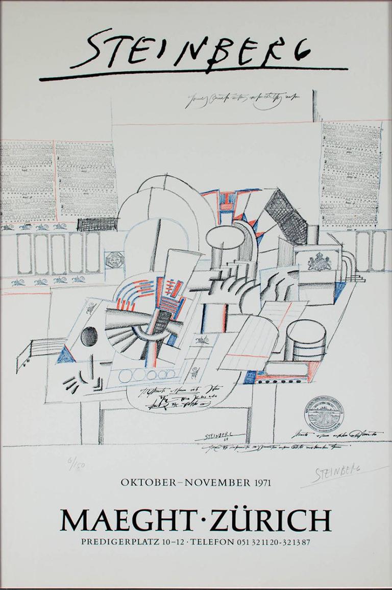 saul steinberg lithograph