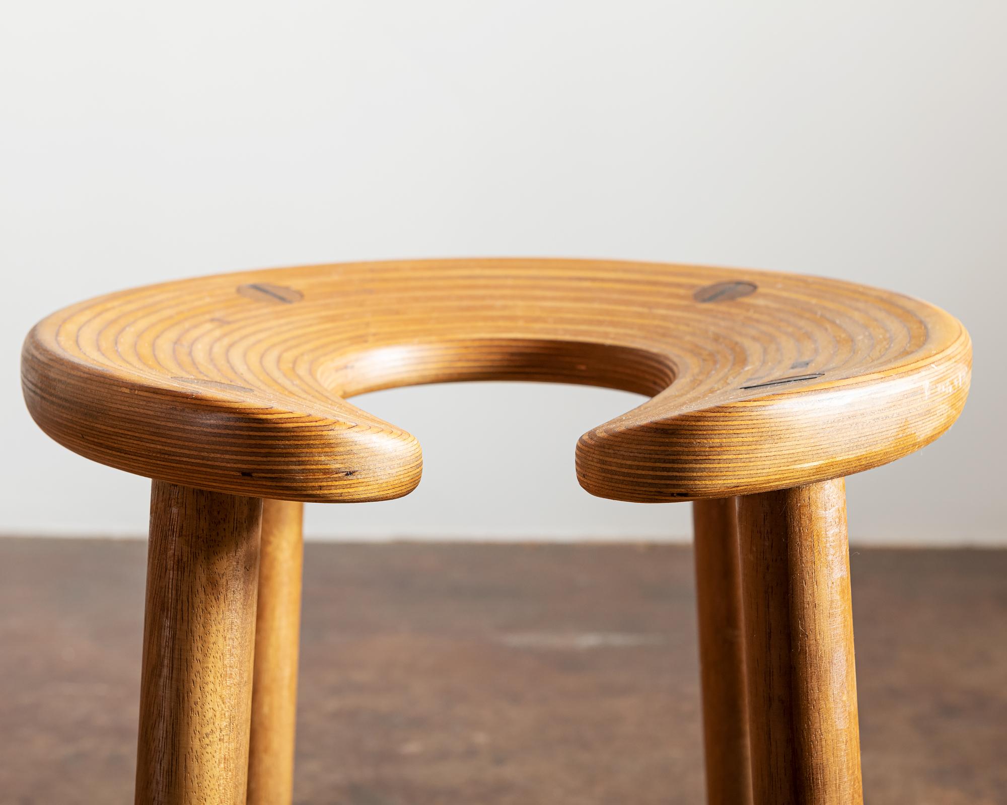 Scandinavian Modern Sauna Stools by Antti Nurmesniemi, Finland, 1952