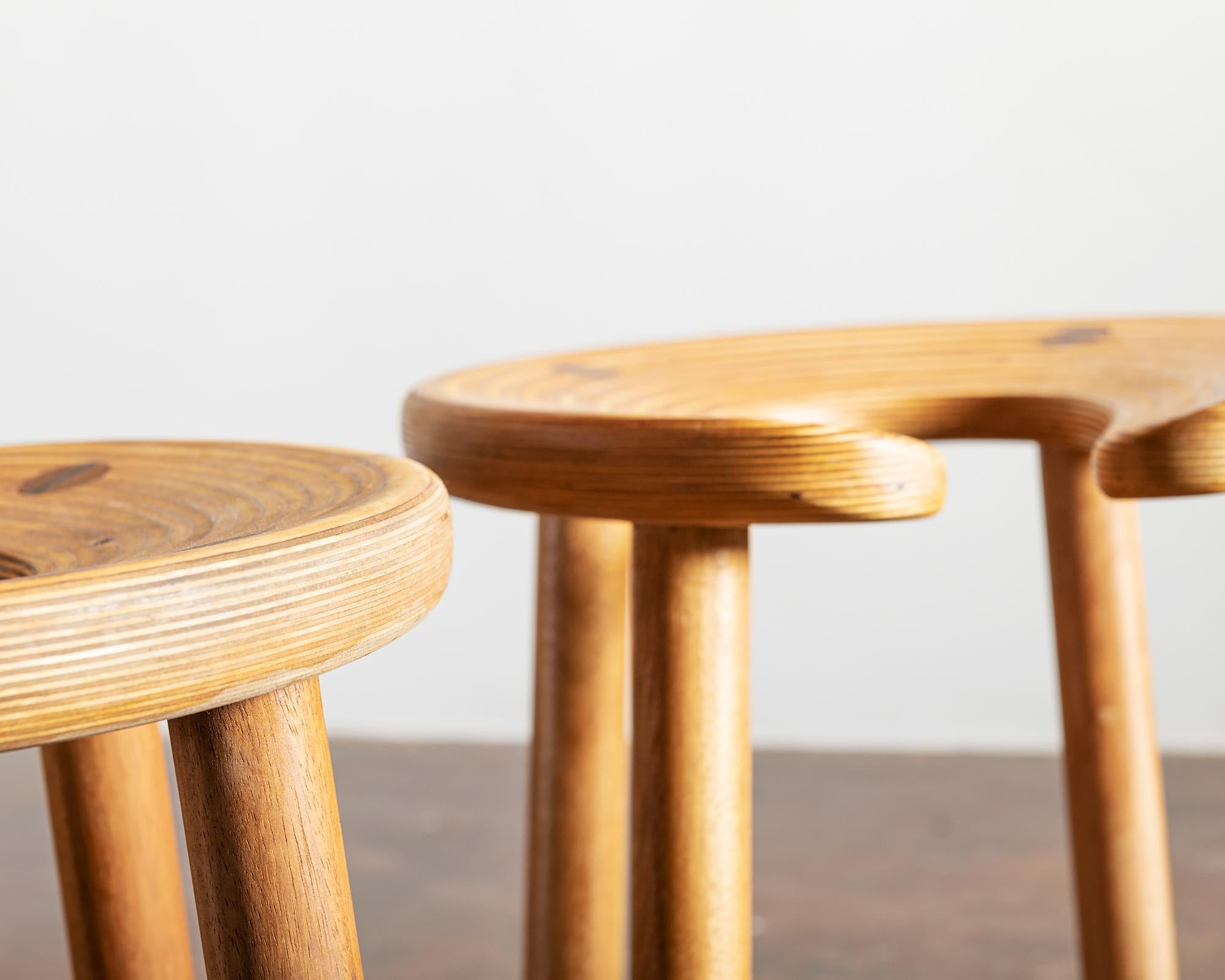 Finnish Sauna Stools by Antti Nurmesniemi, Finland, 1952