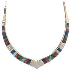 Saunsa Collier et bague à collier amérindien conçus